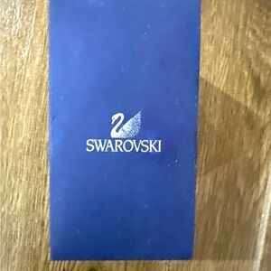 Swarovski Crystal Bangle Bracelet – Silver Tone – With Box